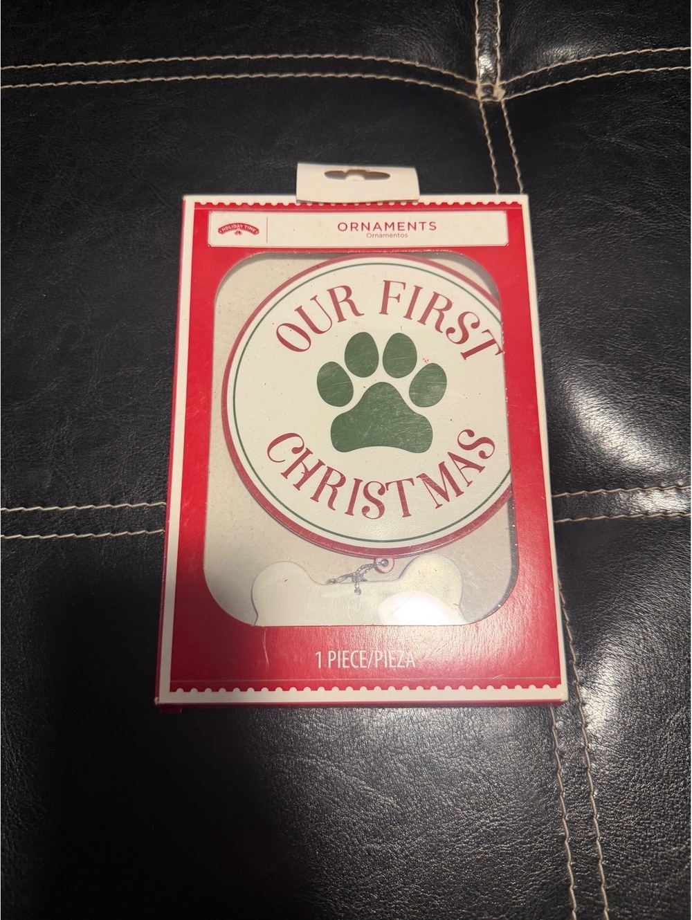 Our First Christmas Paw Print Ornament